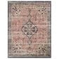 Magnolia Home Graham GRA-06 5"5" x 7"6" Coral and Navy Area Rug, , large
