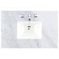 James Martin Vanities Brookfield 26" Single Bathroom Vanity in Warm Cherry with 3 cm Carrara White Marble Top and Rectangle Sink, , large