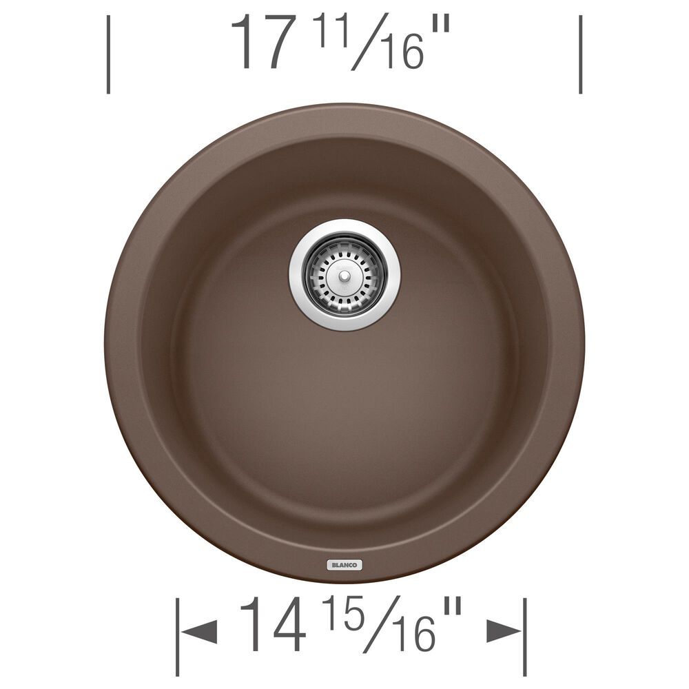 Blanco Rondo 18&quot; Dual Mount Bar Sink in Cafe, , large