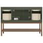 37B Isadore 48" Single Bathroom Vanity Cabinet in Deep Olive Green and White Composite Stone Top and Backsplash, , large