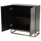 Baxton Studio Belenus Storage Cabinet in Gold, Black and Grey, , large