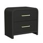 Mayberry Hill Ridgemont 2-Drawer Nightstand with USB in Black, , large