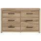 Ashley Brozmont King Panel Bed with Dresser and Nightstand in Natural Brown, , large