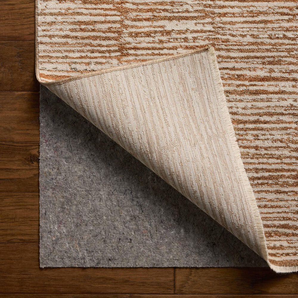 Loloi Nellie Terracotta and Ivory 3&#39;11&quot; x 5&#39;7&quot; Area Rug, , large