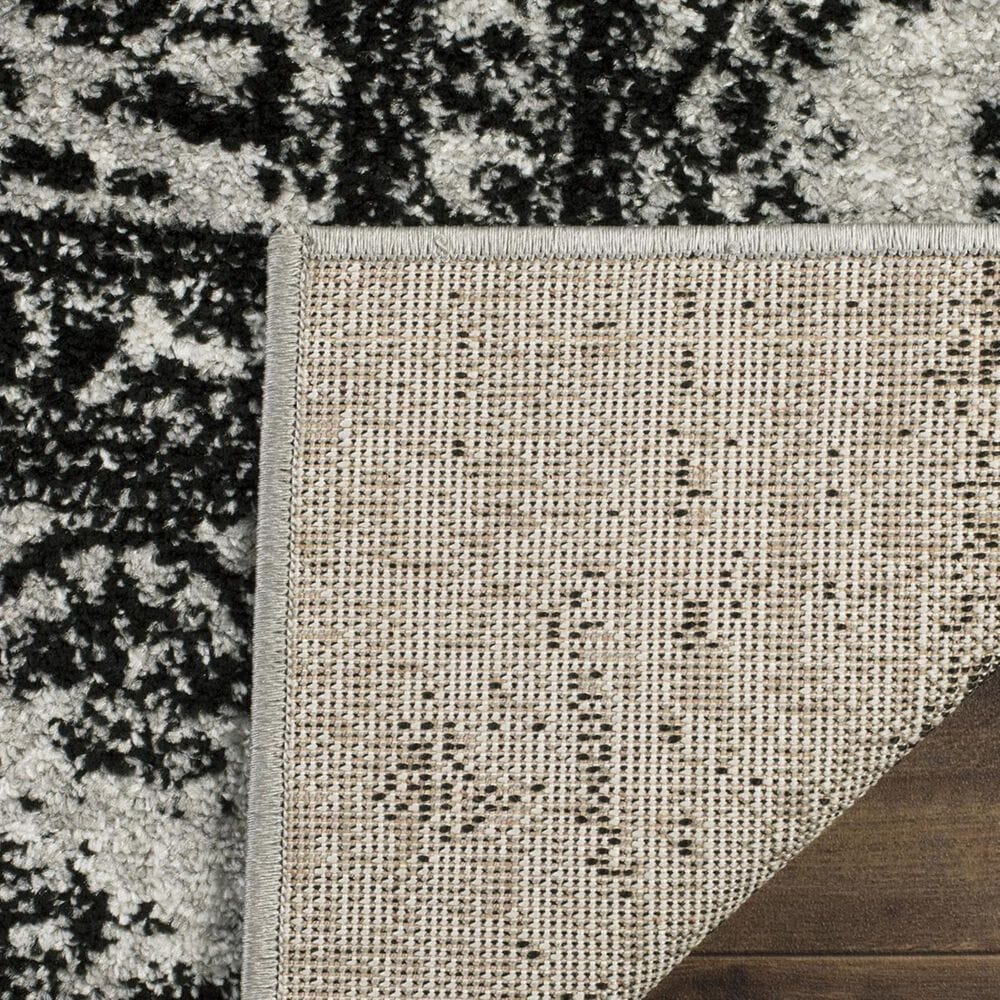 Safavieh Adirondack ADR101A-4SQ 4&#39; x 4&#39;  Silver/Black Square Rug, , large