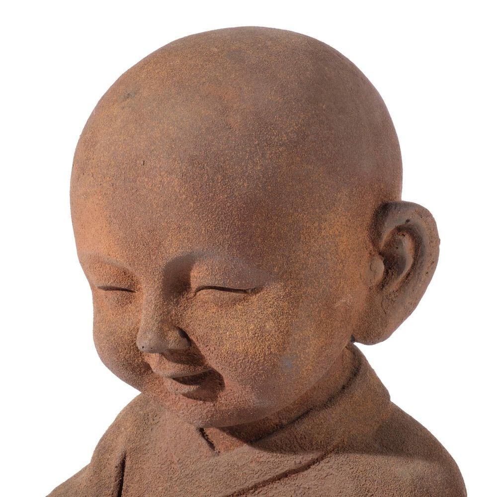 Alfresco Home Praying Buddha Patio Statue in Brown, , large