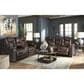 Ashley Owner"s Box Power Reclining Sofa in Thyme, , large