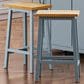 HOMLUX 25.6" Counter Stool in Light Brown and Grey Blue (Set of 2), , large