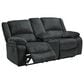 Ashley Draycoll Manual Reclining Loveseat with Console in Slate, , large