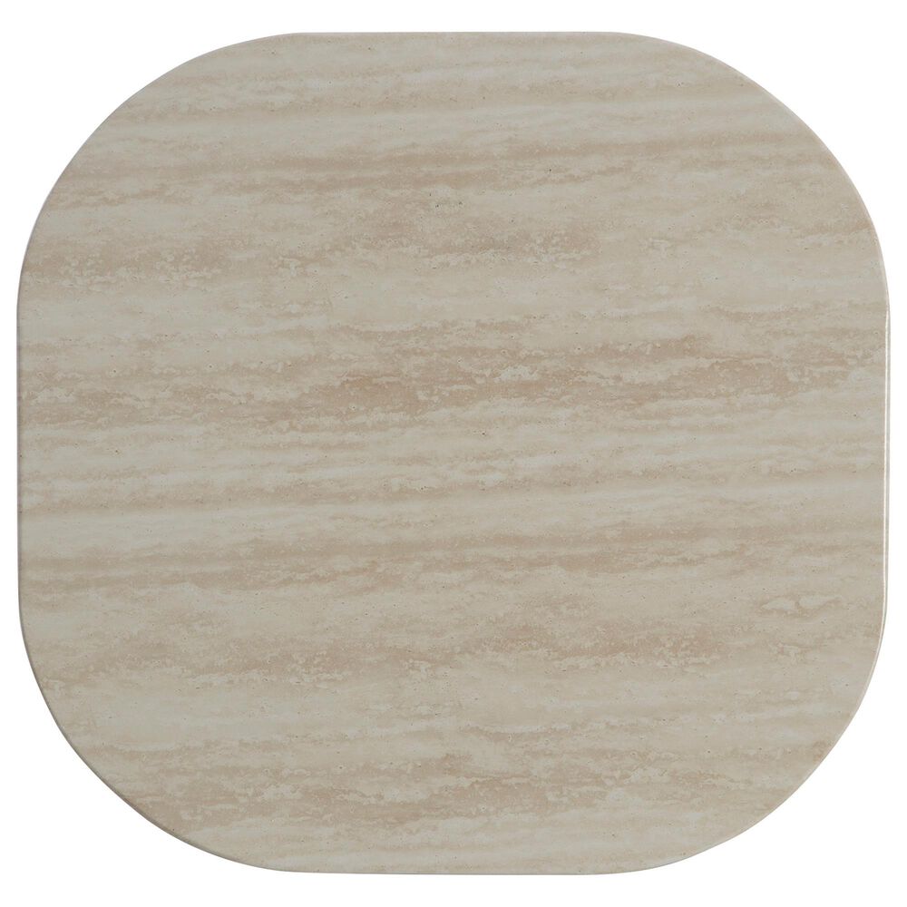 Ashley Kimora Patio Square End Table in Beige and Dark Brown - Table Only, , large