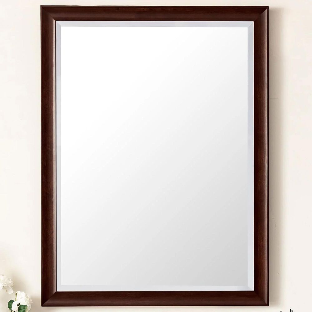 James Martin Vanities Glenbrooke 30" Rectangular Mirror in Burnished Mahogany, , large