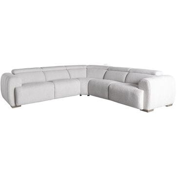 Bernhardt Aldo 3-Piece Power Motion Sectional in White and Cream, , large