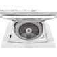 GE Appliances Unitized Spacemaker Gas Stack Laundry in White, , large