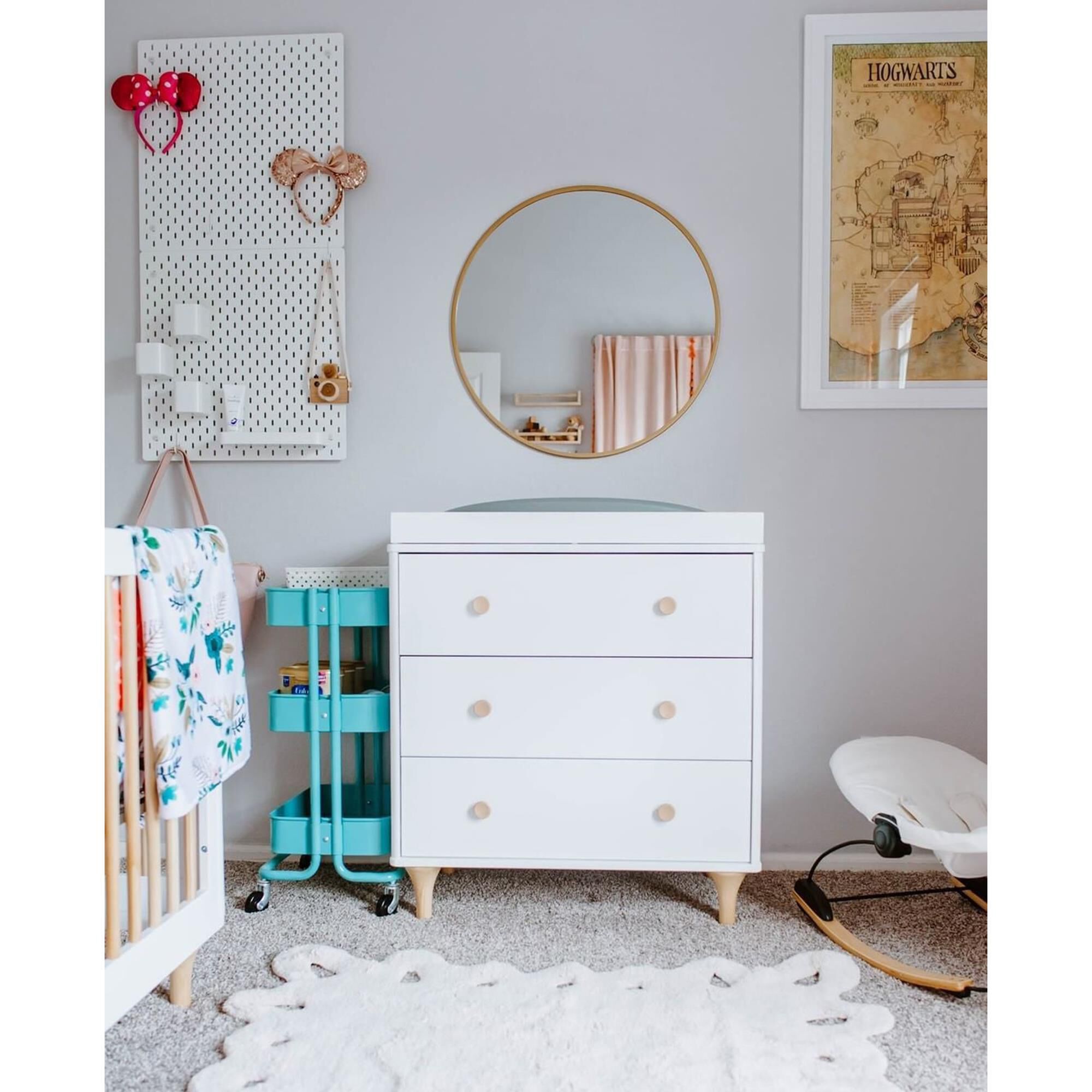 Babyletto Lolly 3 Drawer Changer Dresser with Removable Changing