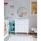 Babyletto Lolly 3 Drawer Changer Dresser with Removable Changing Tray in White and Natural, , large