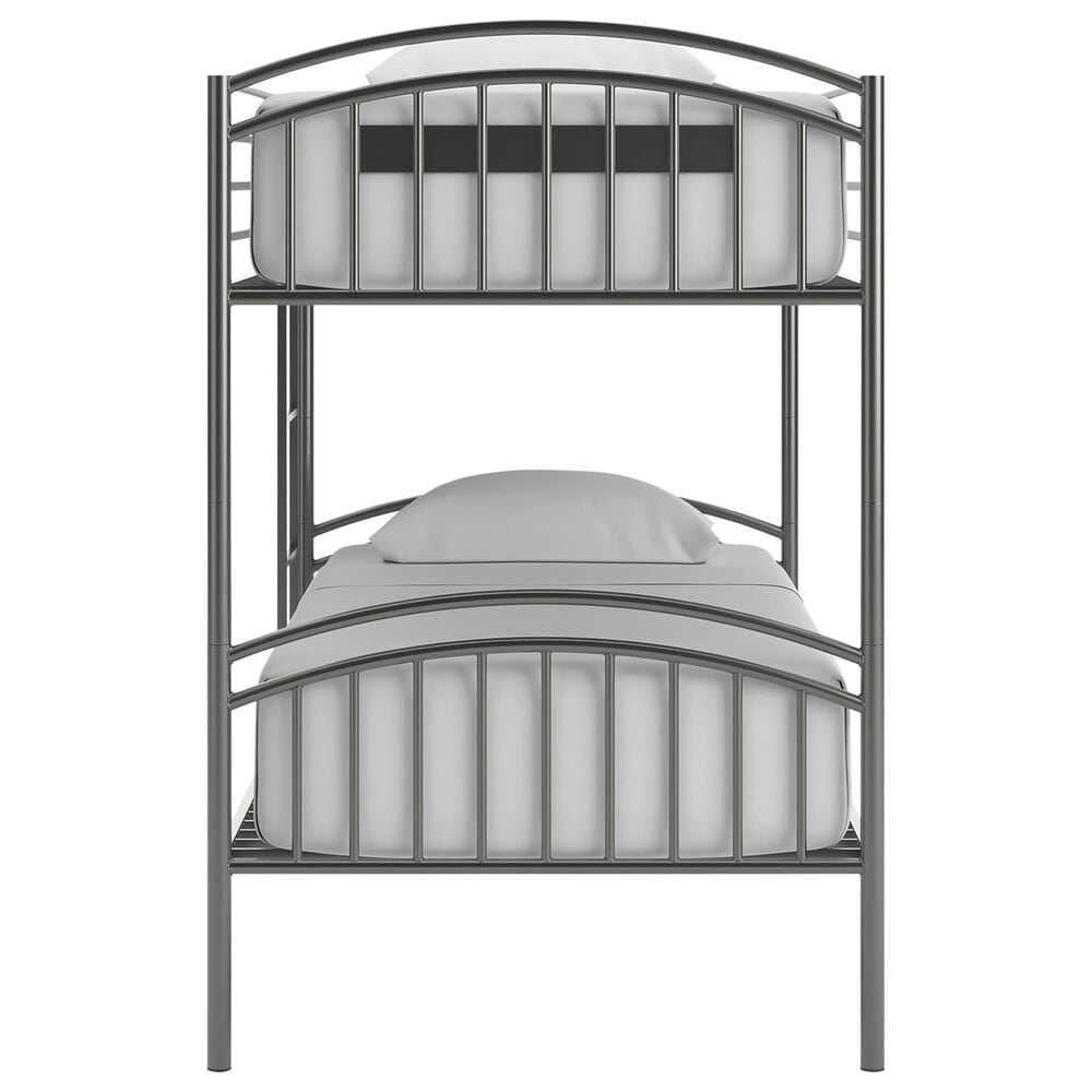 Ashley Lanceburg Twin over Twin Bunk Bed with Ladder in Gray, , large