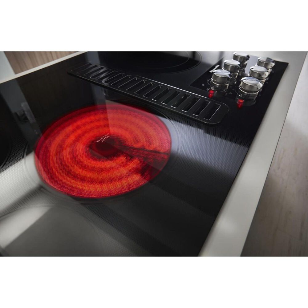 KitchenAid 36" Electric Downdraft Cooktop in Black Nebraska Furniture Mart