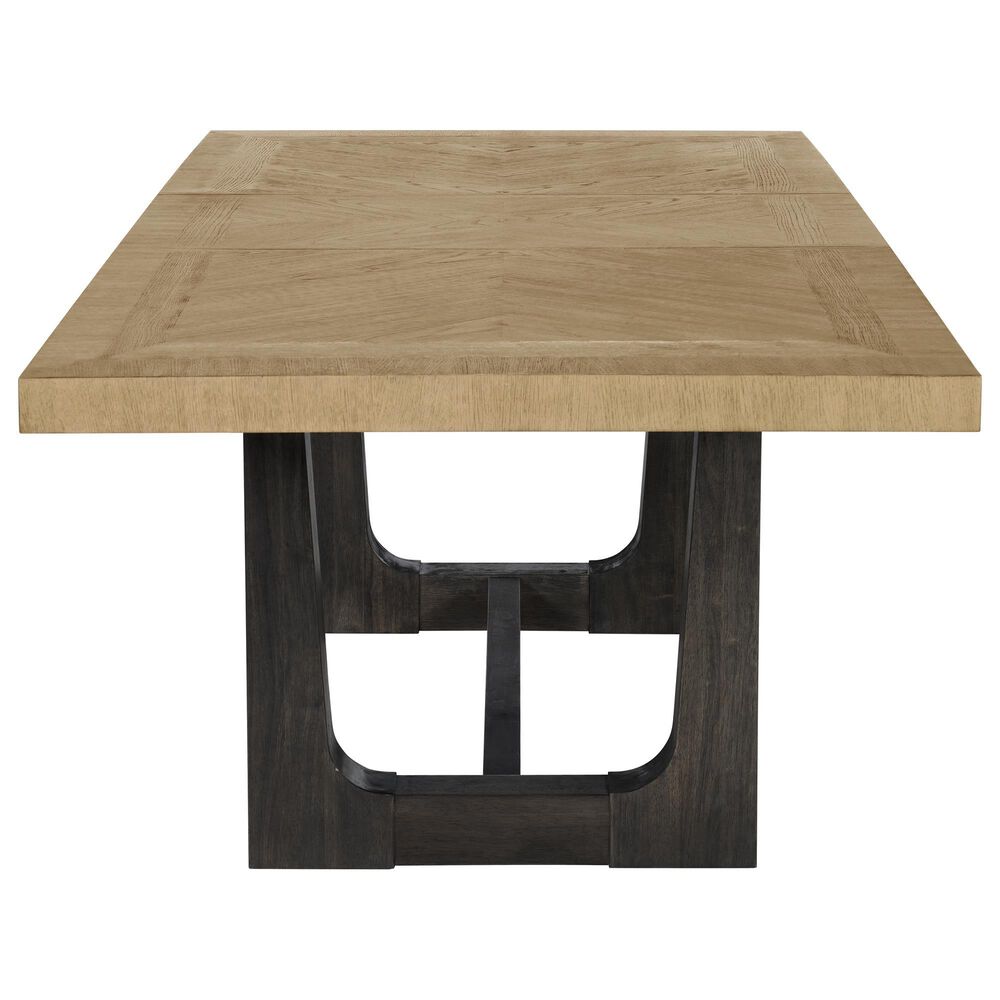 Emerald Home Furnishings Sutton Place Trestle Dining Table in Caramel and Cocoa - Table Only, , large