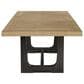 Emerald Home Furnishings Sutton Place Trestle Dining Table in Caramel and Cocoa - Table Only, , large