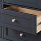 Ashley Landocken 6-Drawer Dresser in Dark Slate Blue and Light Brown, , large