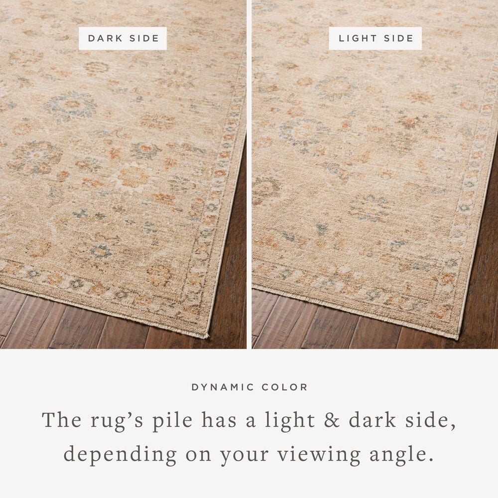 Chris Loves Julia x Loloi Palma Natural and Multicolor 2'3" x 3'10" Area Rug, , large