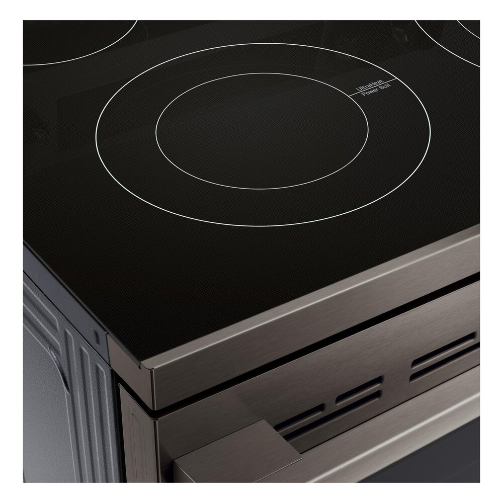 LG 6.3 Cu. Ft. Freestanding Electric Range in PrintProof Black Stainless Steel, , large