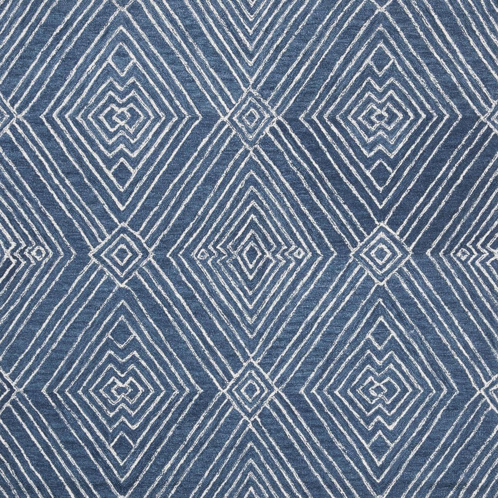 Safavieh Micro-Loop MLP608N 5&#39; Round Navy and Ivory Area Rug, , large