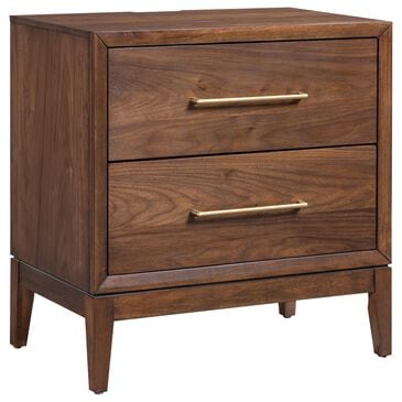 Riva Ridge Jasper 2 Drawer Nightstand in Modern Walnut, , large