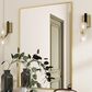 HOMLUX 26" x 38" Wall Mount Rectangular Decorative Mirror in Gold, , large