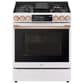 LG Studio 30" Smart Slide-in Gas Range with  Air Fry and Convection in Essence White, , large