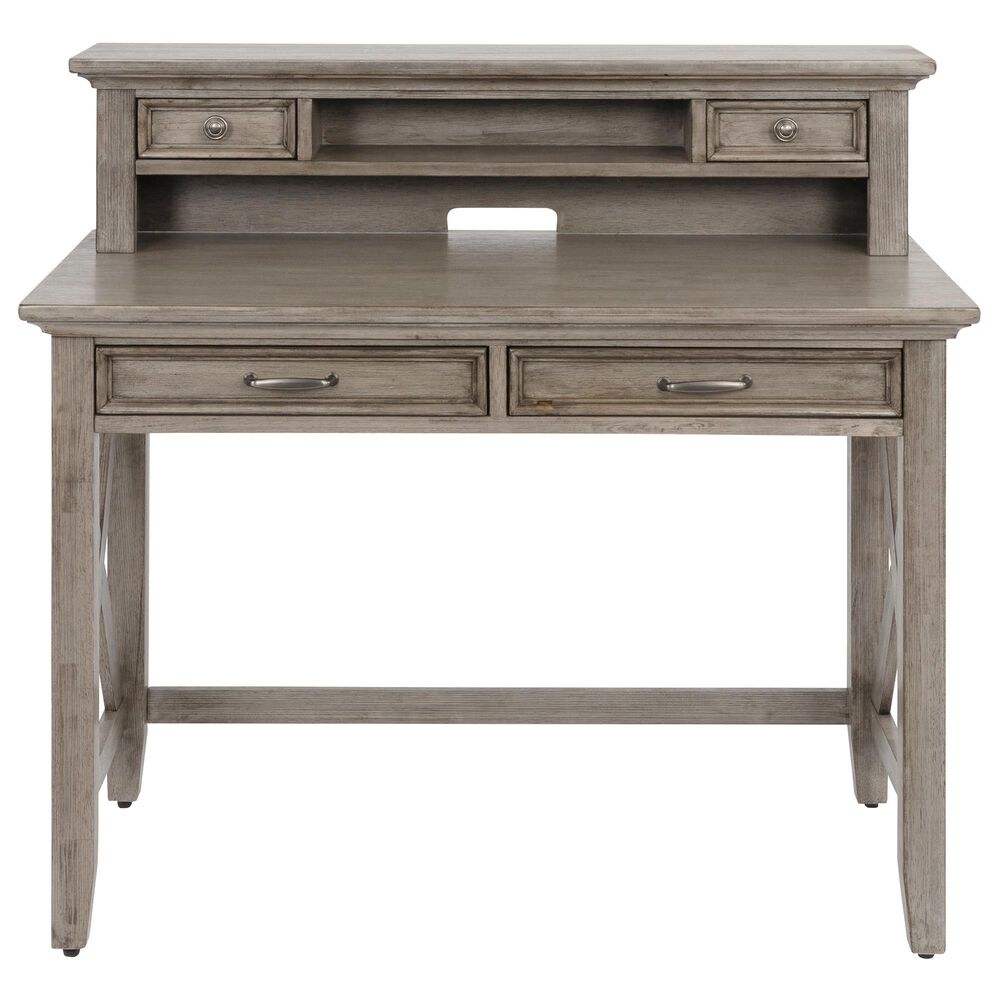 Homestyles Mountain Lodge Desk with Hutch in Gray, , large
