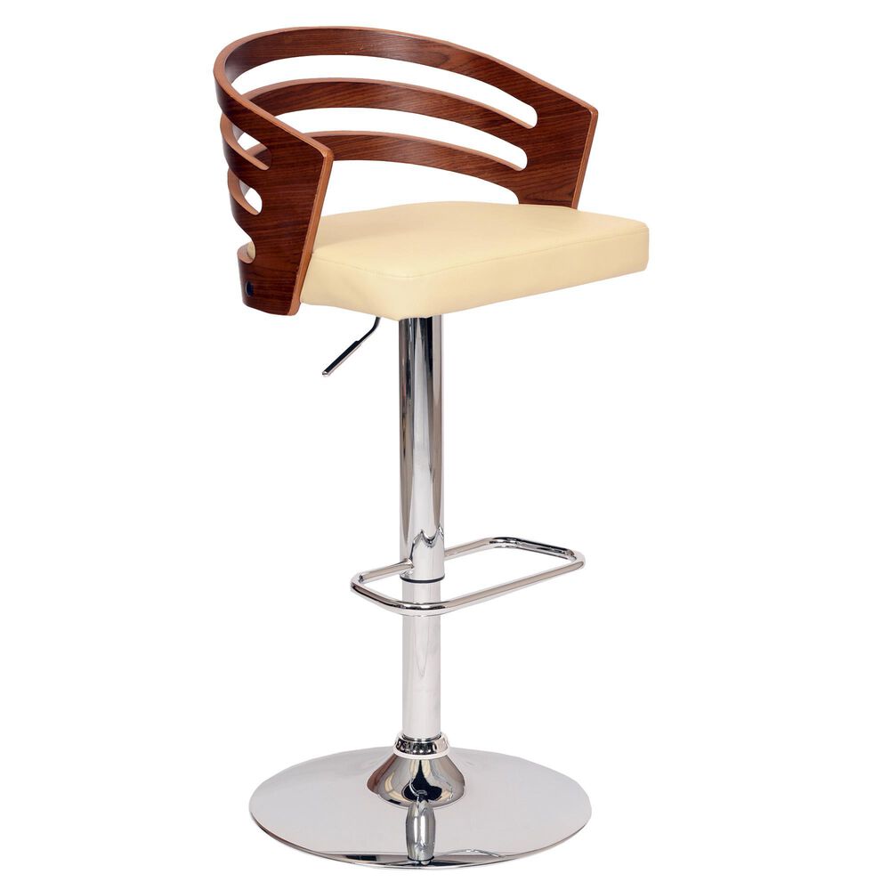 Adele Swivel Bar Stool in Cream and Auburn Bay, , large