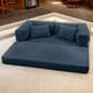 Jaxx Unsofa Stationary Loveseat in Indigo Blue, , large