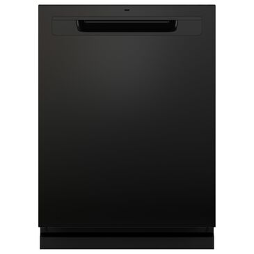 GE Appliances 24" Built-In Pocket Handle Dishwasher in Black, , large