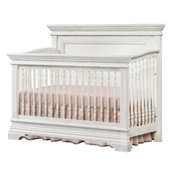 Eastern Shore Olivia 4- in -1 Convertible Crib in Brushed White, , large