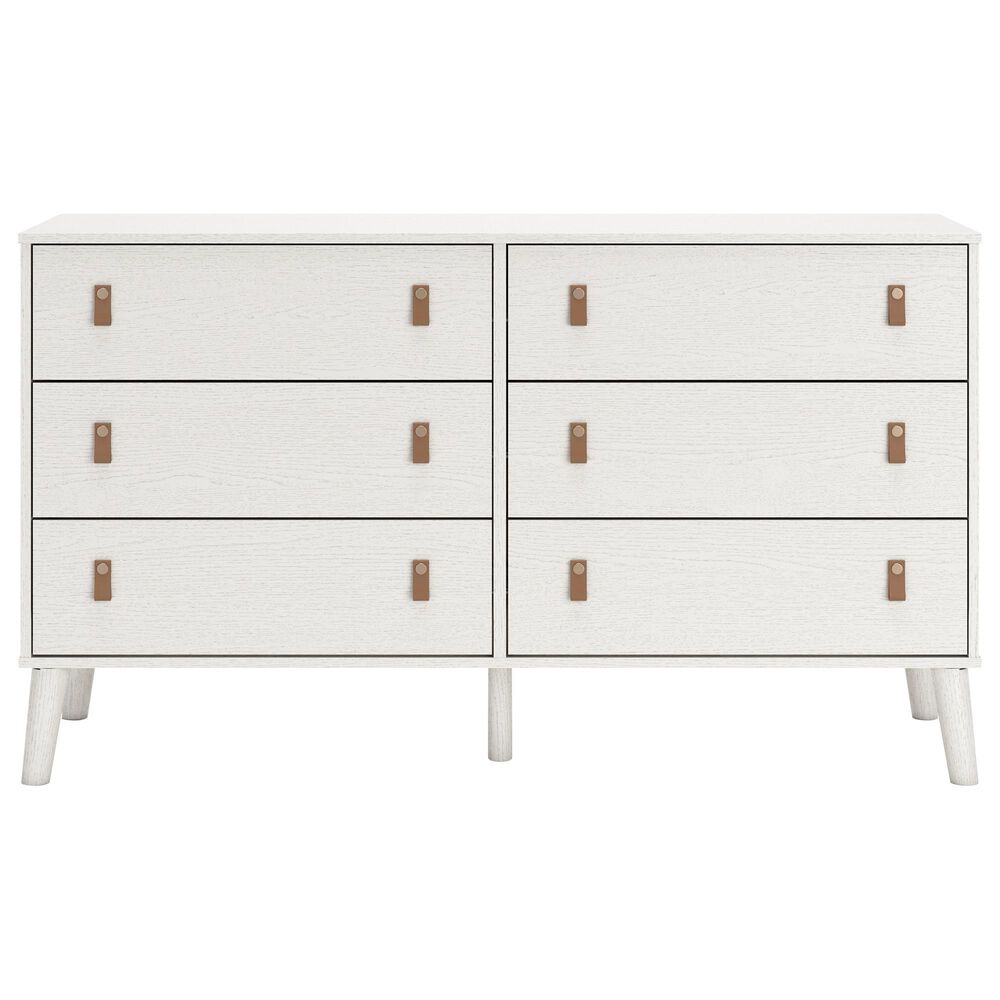 Ashley Aprilyn 6-Drawer Dresser in White, , large