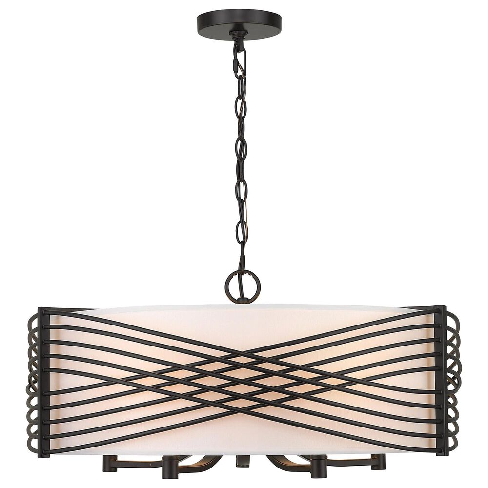 Golden Lighting Zara 5-Light Chandelier in Matte Black, , large