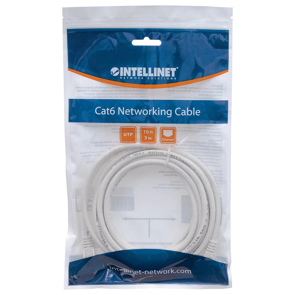 Intellinet 25 Ft. Network Cable in White, , large