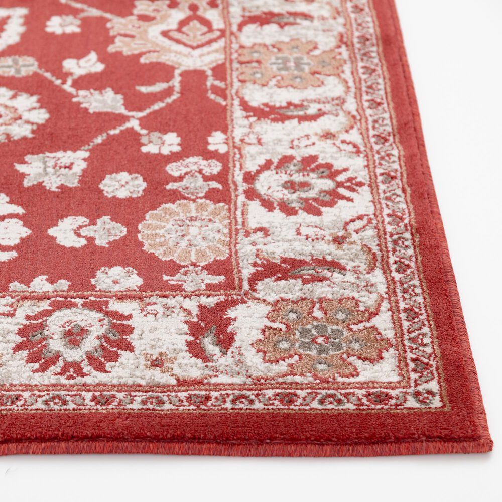 Central Oriental Rooted Cinnabar 5'3" x 7'7" Area Rug, , large