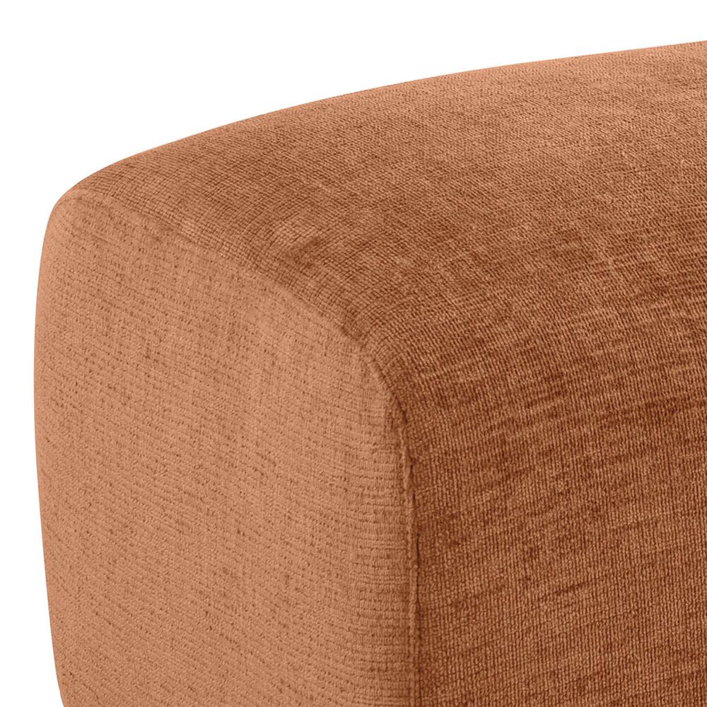 Coaster Burnett Upholstered Ottoman in Burnt Orange, , large