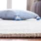 Safavieh Micro-Loop MLP516A 2"3" x 9" Ivory and Blue Runner, , large