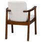 Baxton Studio Miyagi Arm Chair in Walnut Brown, , large