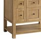 James Martin Vanities Breckenridge 36" Single Bathroom Vanity in Light Natural Oak with Single Hole 3 cm White Zeus Quartz Top and Rectangular Sink, , large