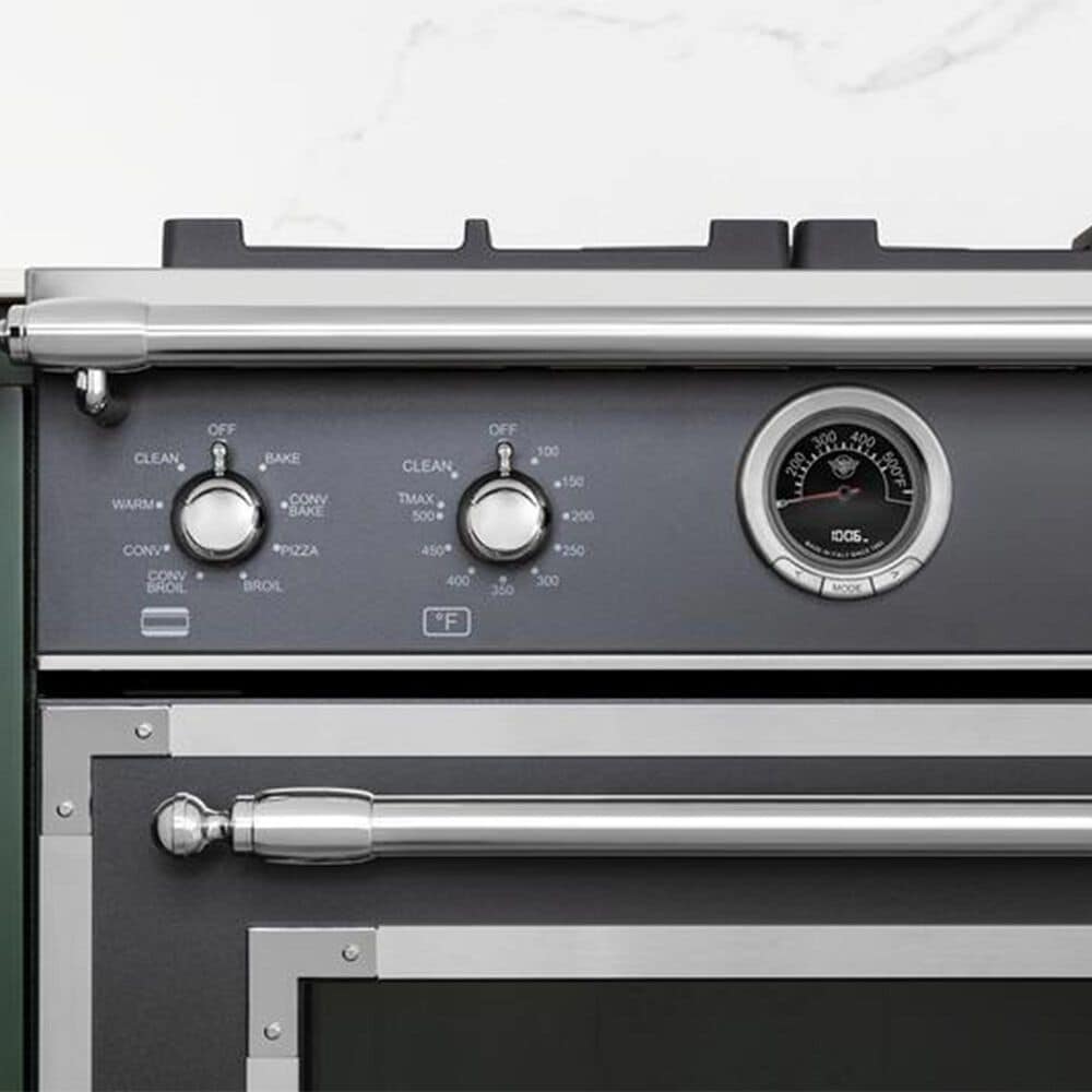 Bertazzoni Heritage 4.6 Cu. Ft. Freestanding Dual Fuel Range in Nero Black, , large