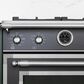 Bertazzoni Heritage 4.6 Cu. Ft. Freestanding Dual Fuel Range in Nero Black, , large