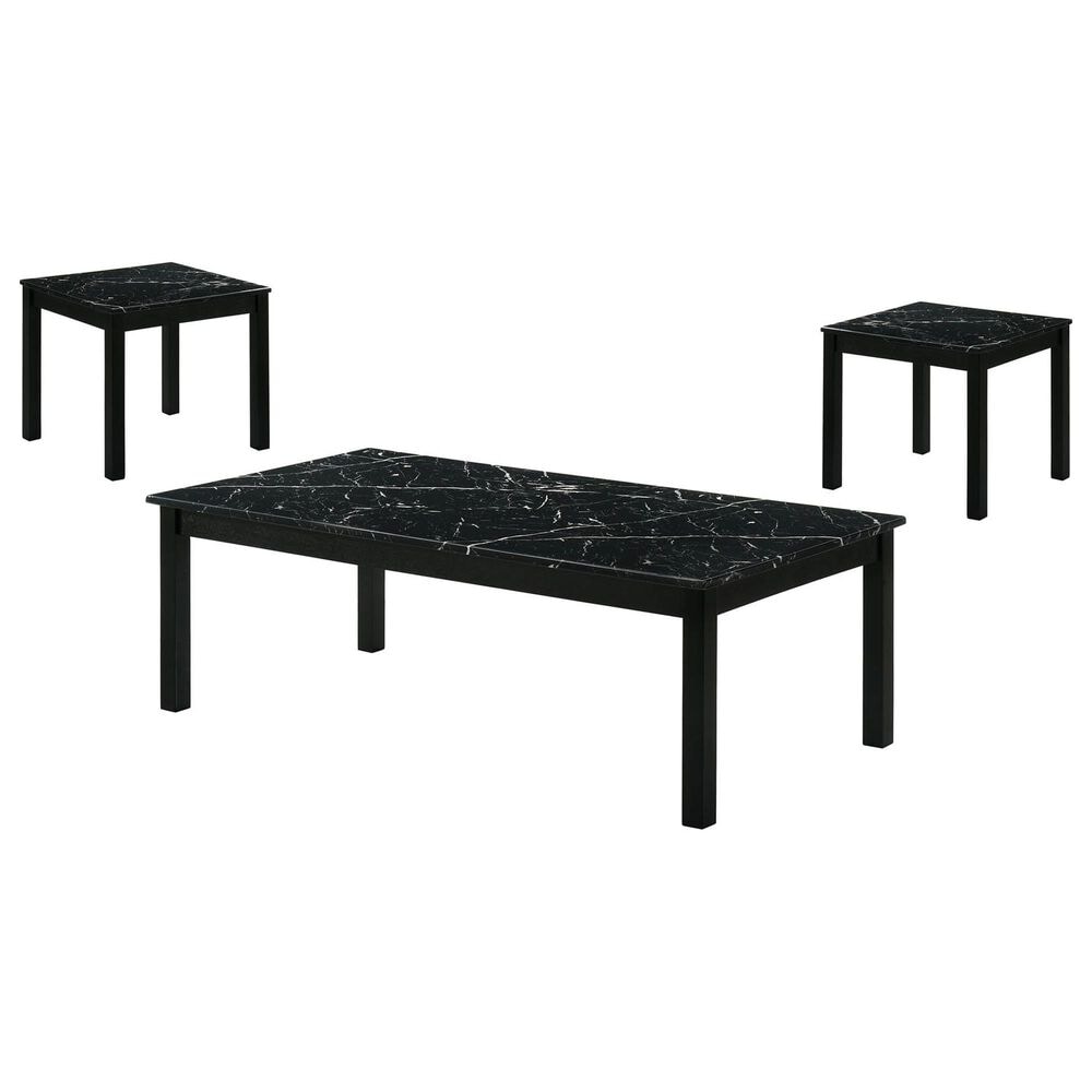 Furniture of America Modesk 3-Piece Table Set in Black, , large