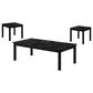 Furniture of America Modesk 3-Piece Table Set in Black, , large