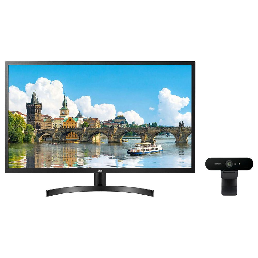 LG 31.5"" Full HD IPS Monitor with AMD FreeSync and 4K Pro Webcam, , large