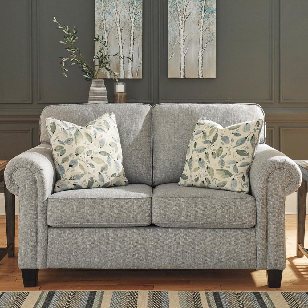 Signature Design by Ashley Alandari Loveseat in Gray, , large