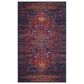 Safavieh Evoke EVK275F-4 4" x 6" Blue/Fuchsia Area Rug, , large